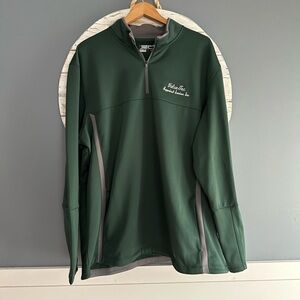 NIKE Green Quarter-Zip Pullover